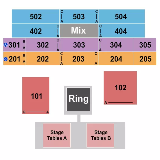 seating chart for Sound Waves at Hard Rock Hotel & Casino - Atlantic City - MMA - eventticketscenter.com